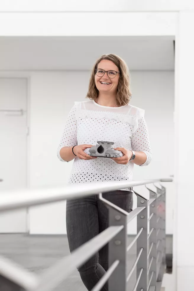 Prof. Dr.-Ing. Katrin Wudy, Head of the Professorship of Laser-based Additive Manufacturing 