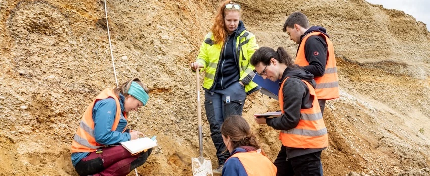 Researchers during field work outdoor